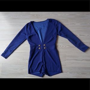 Blue one piece romper
